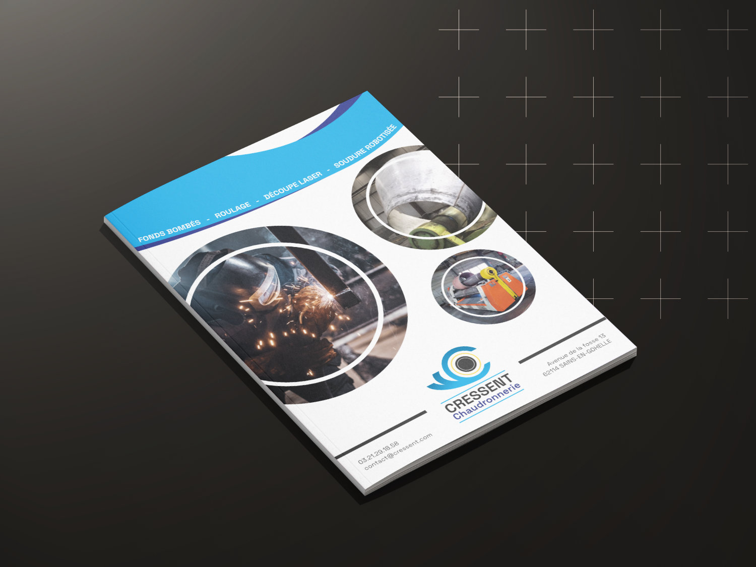 exemple de brochure commerciale industrielle couverture
