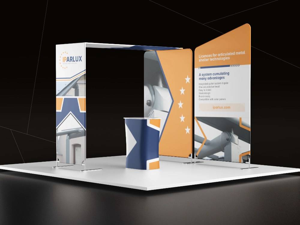 Exemple de stand sur mesure pour PME IPARLUX