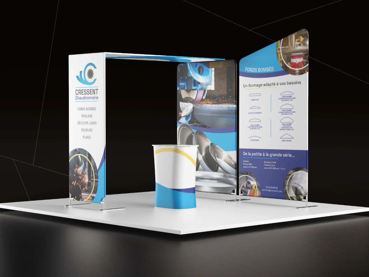 exemple de petit stand pour une PME industrielle