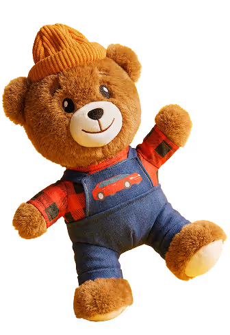 Miś mechanik - pluszowa maskotka Bricomarché