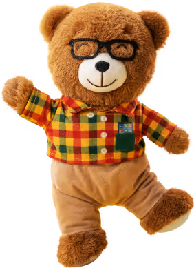 Miś inżynier - pluszowa maskotka Bricomarché