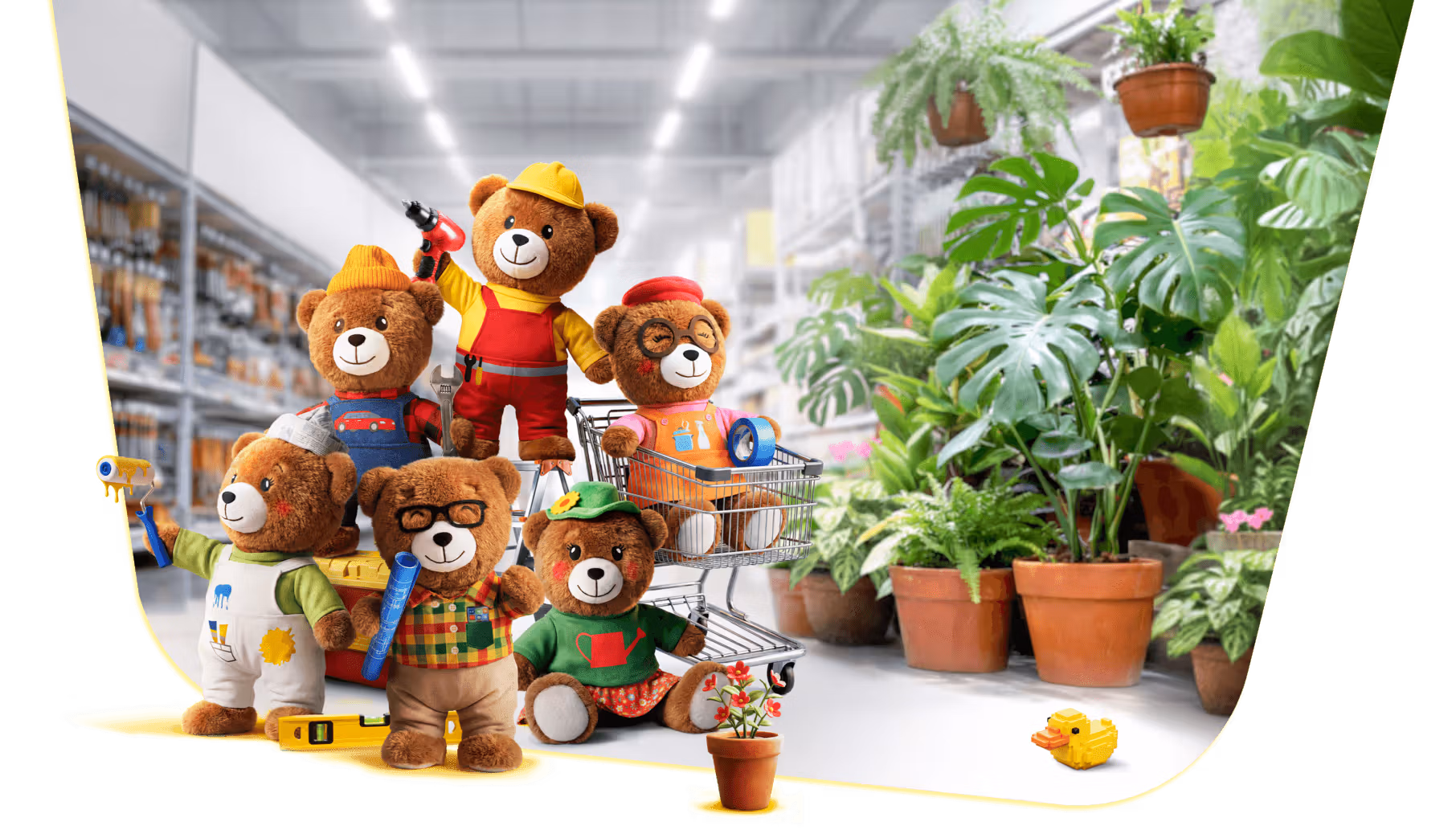 Baner główny Bricomisie - pluszowe misie z Bricomarché