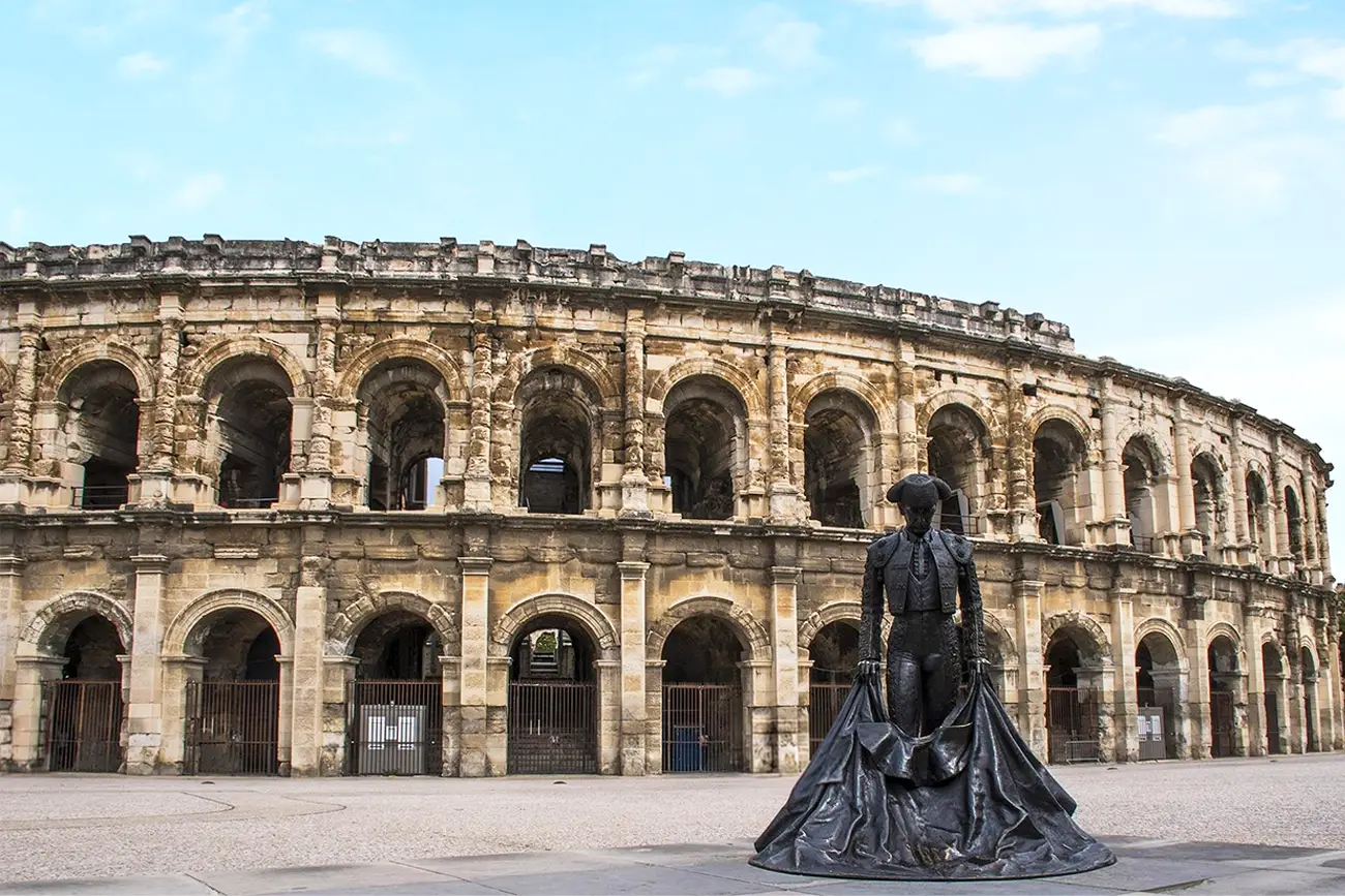 photo des arênes de nimes
