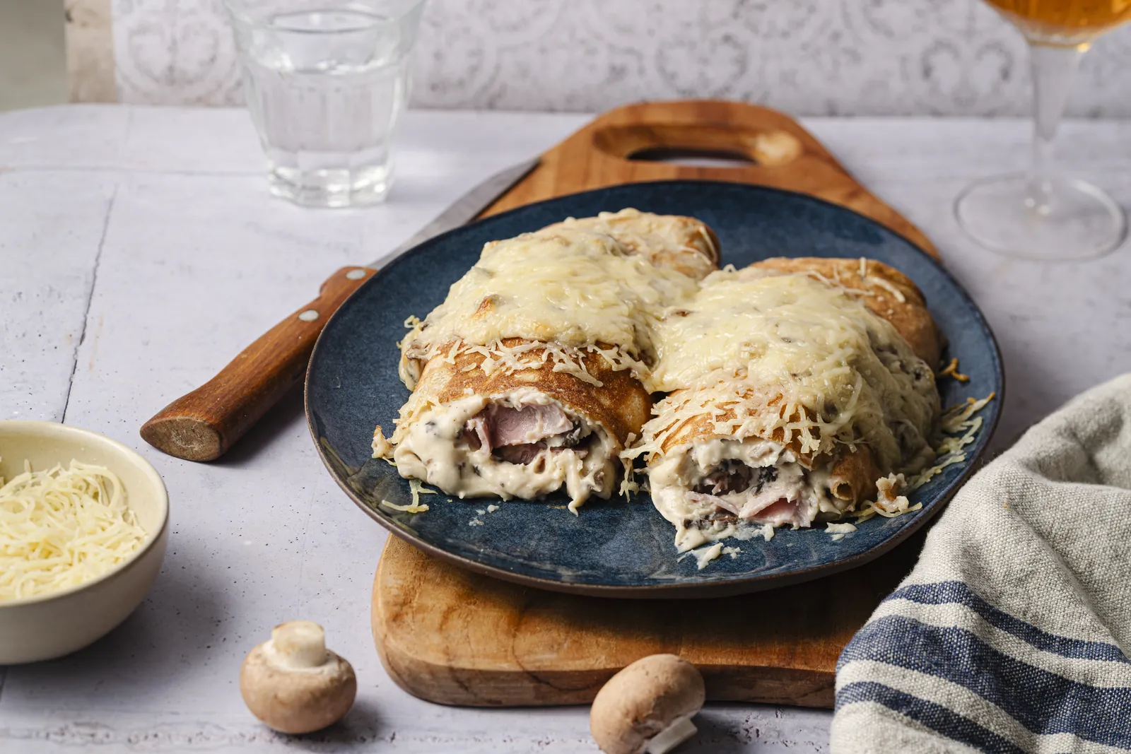 Ficelles picardes gratinées