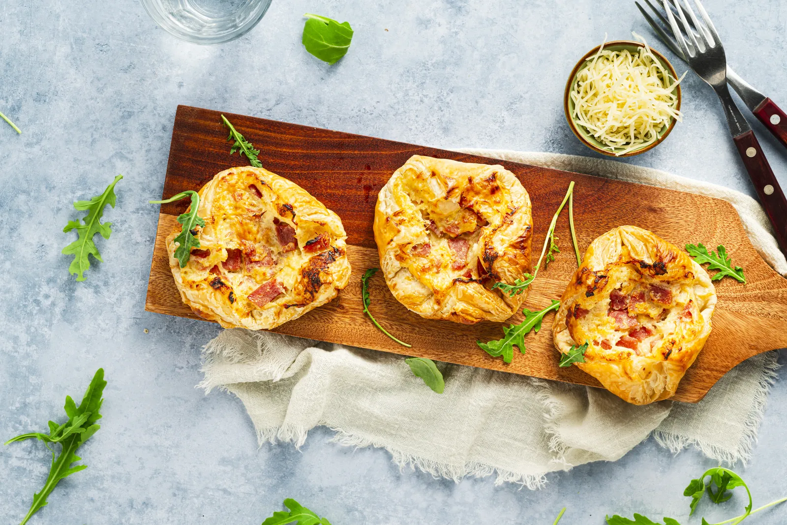 Paniers au jambon et emmental