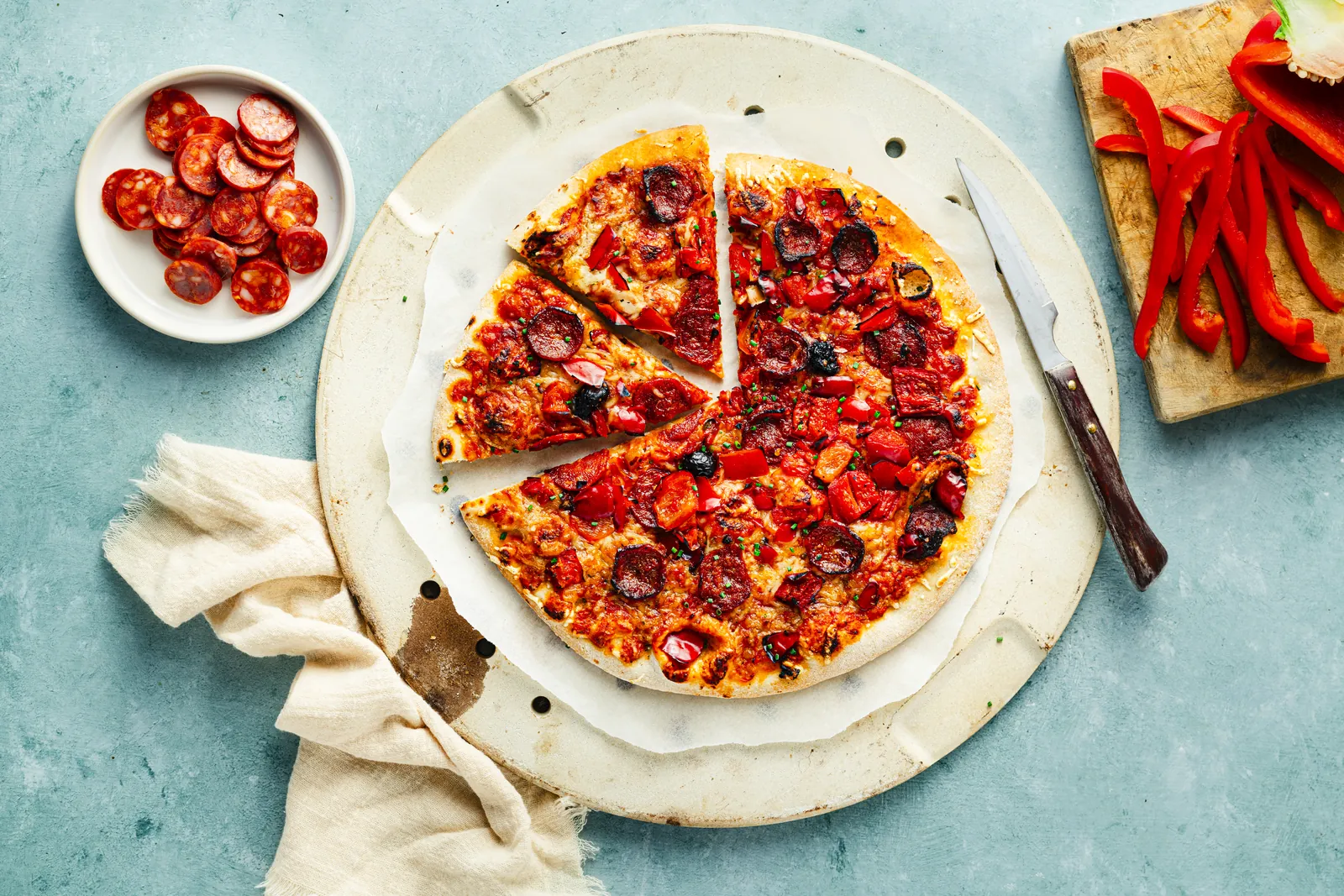 Pizza chorizo