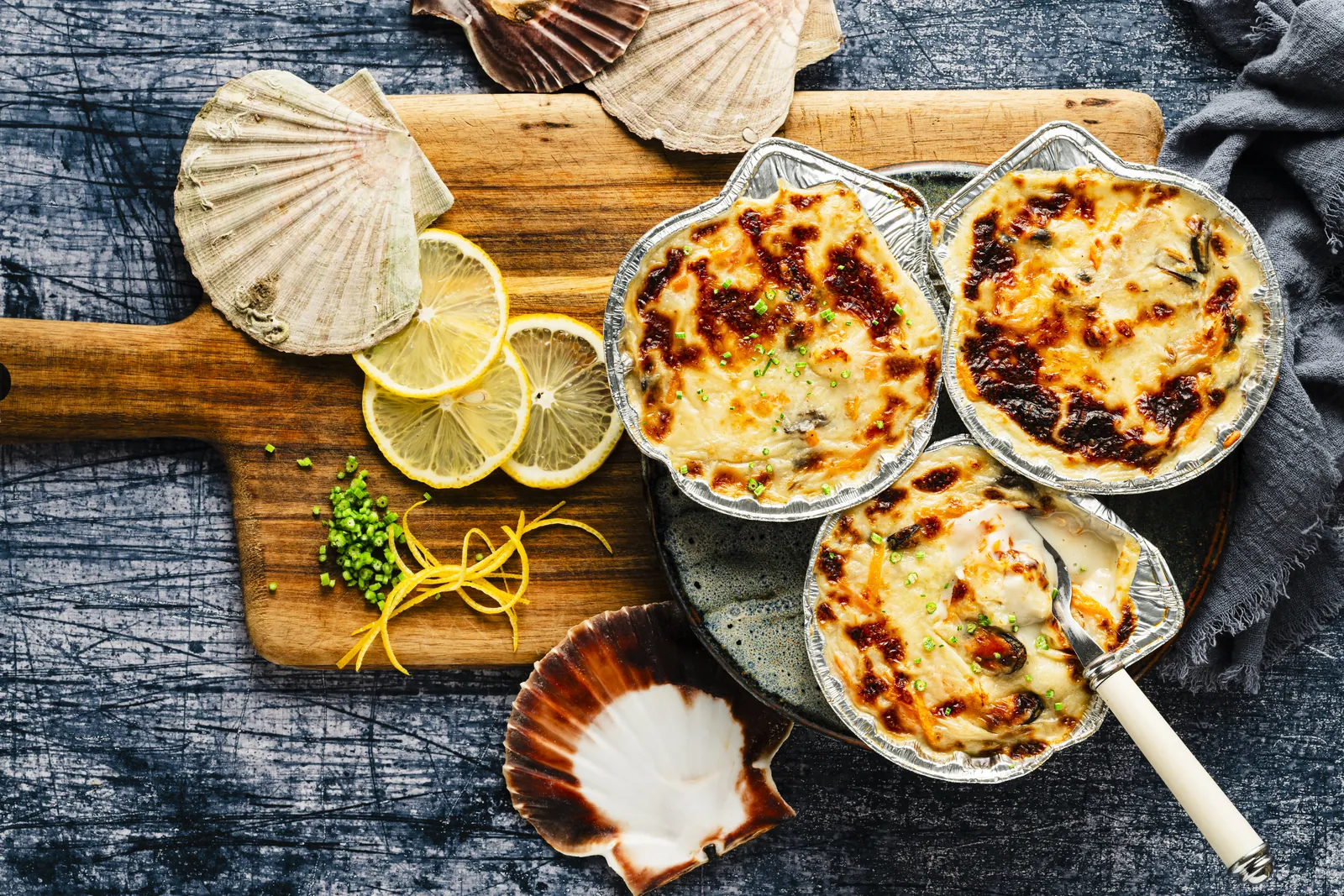 Coquilles fruits de mer crème Nantaise