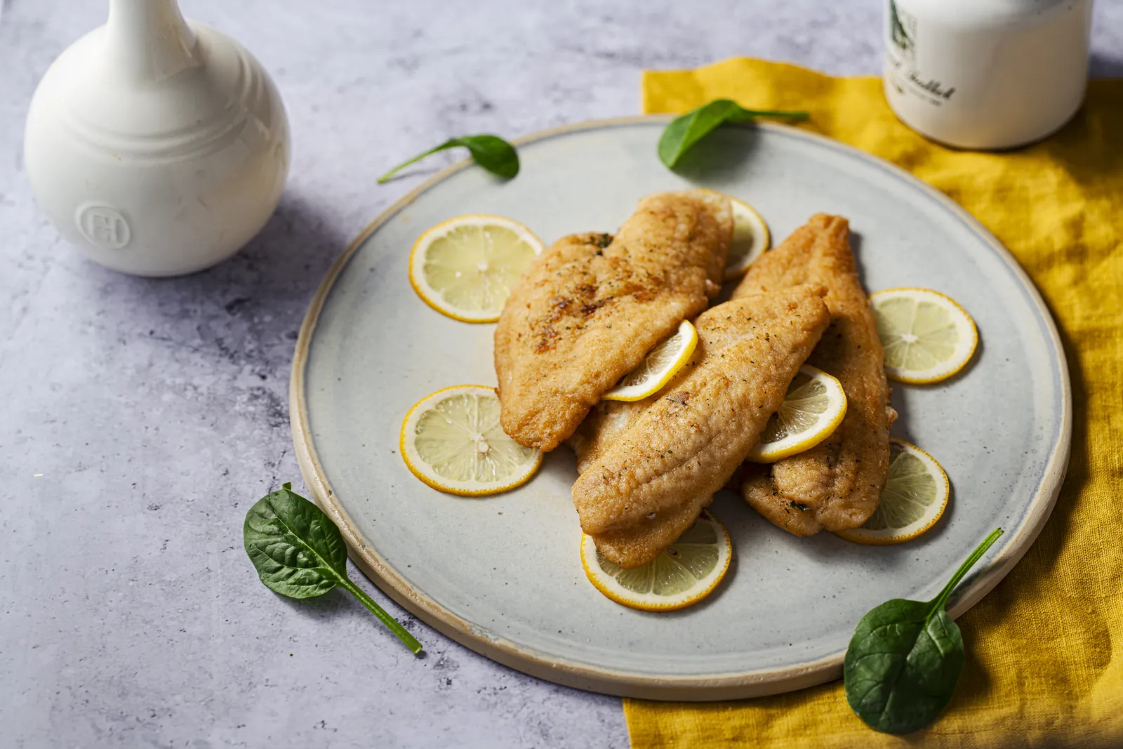 Filets de limande meunière