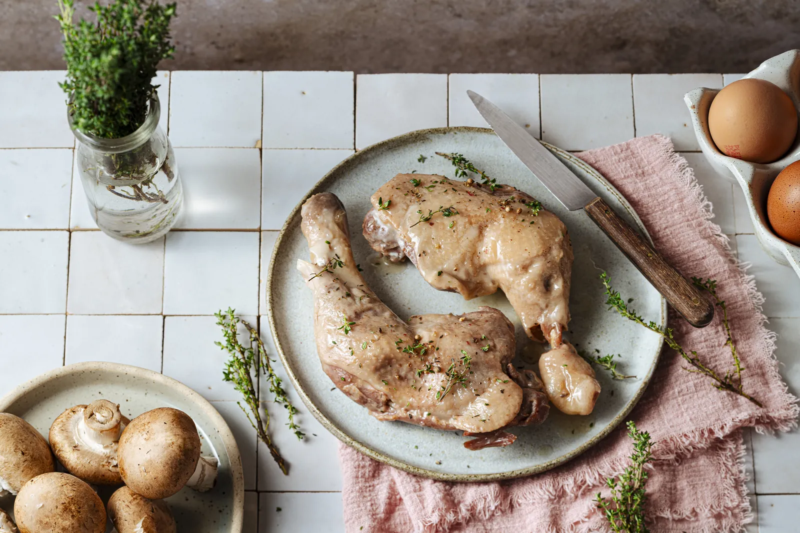 Cuisses de poules confites