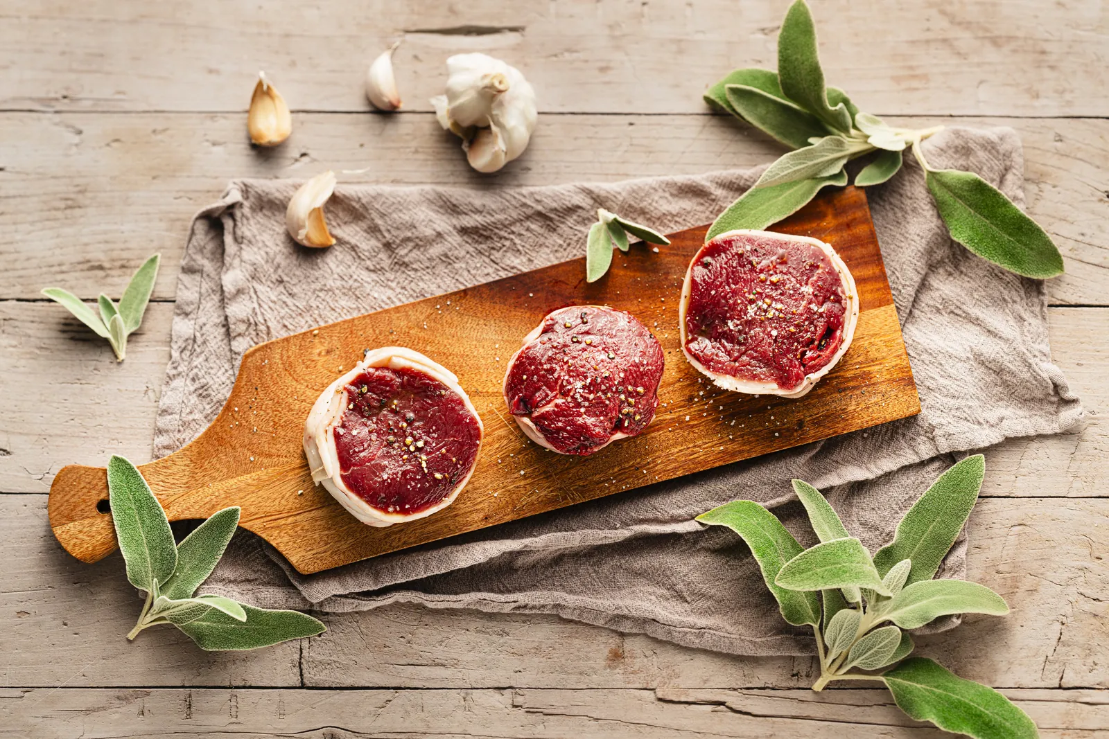 Tournedos de bœuf dans le filet