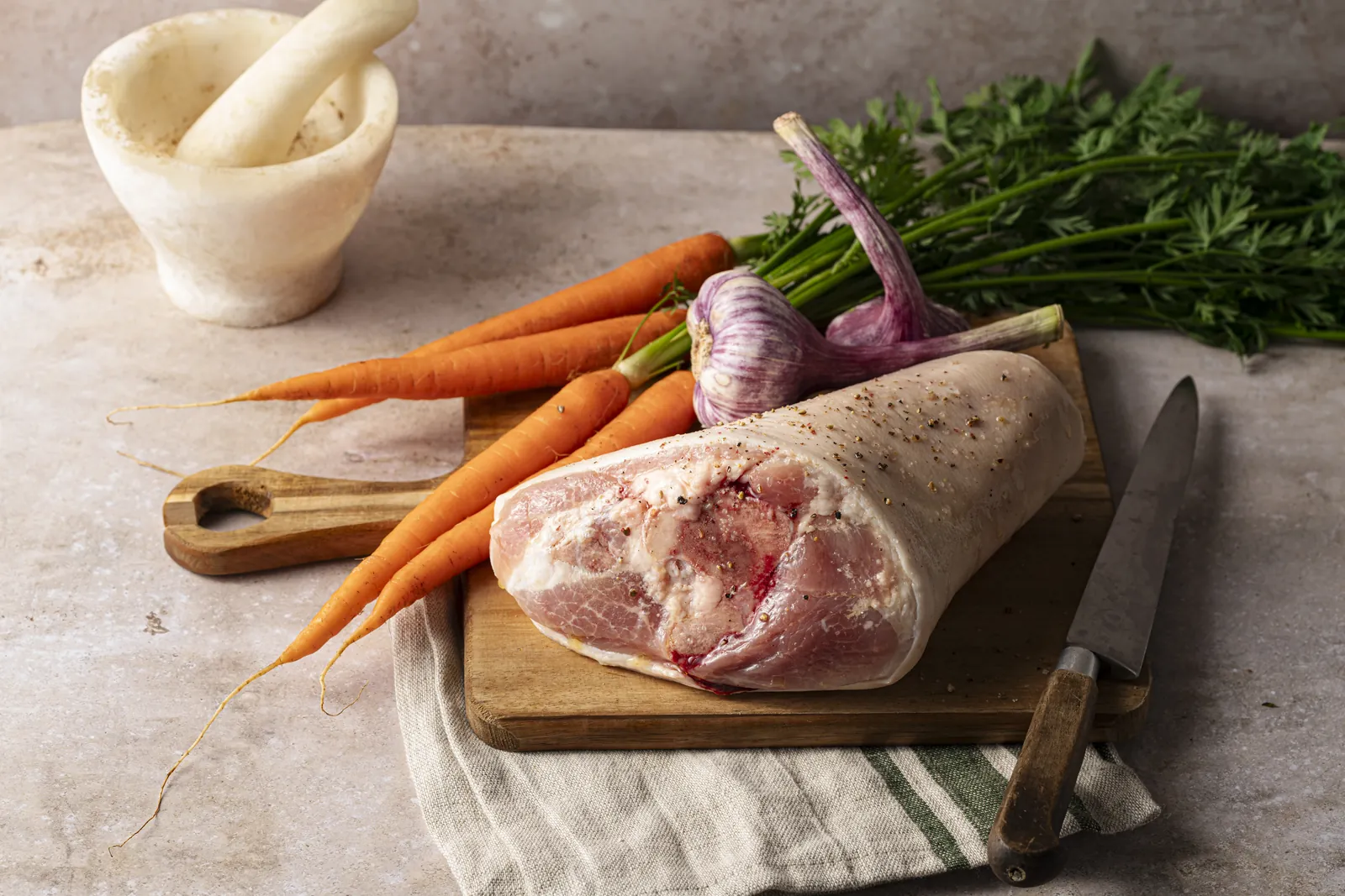 Jarret de porc demi-sel