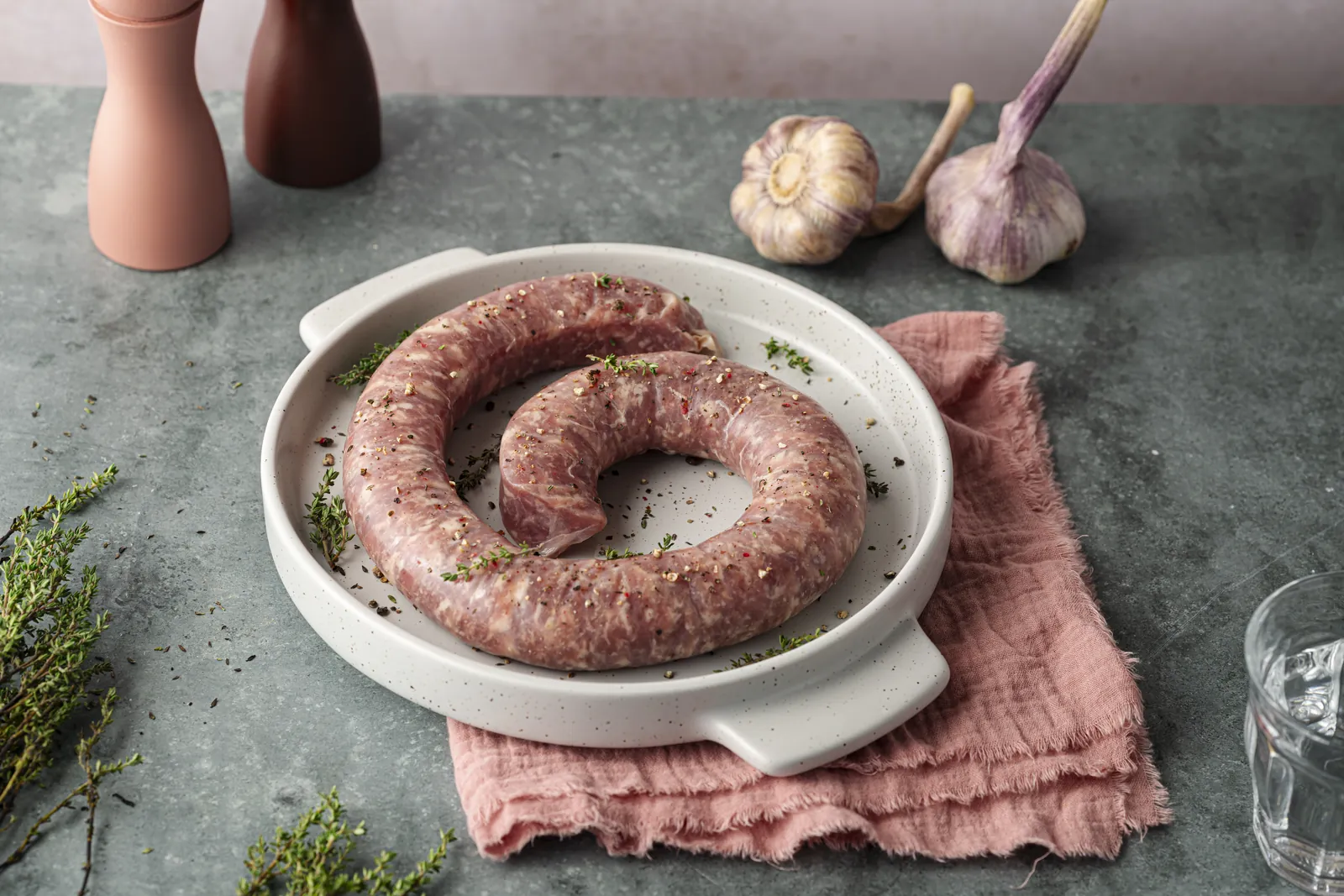 Saucisse de campagne BOUSQUET Porc de l'Aveyron