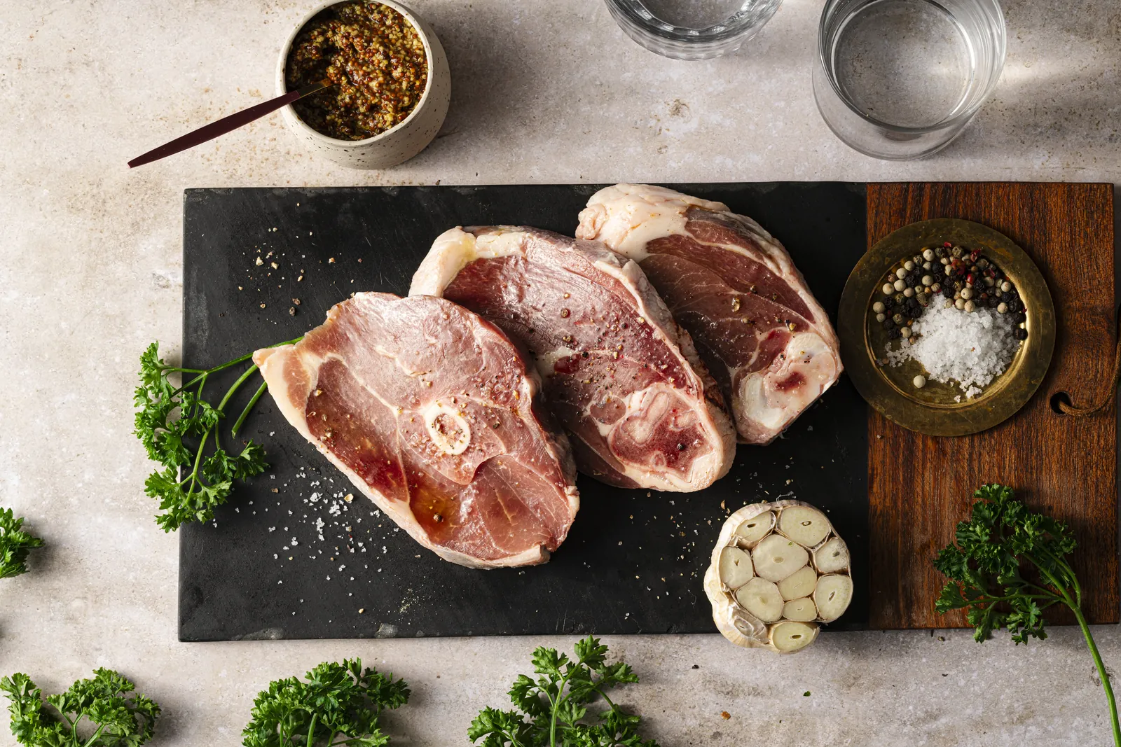 Tranches de gigot d'agneau Français