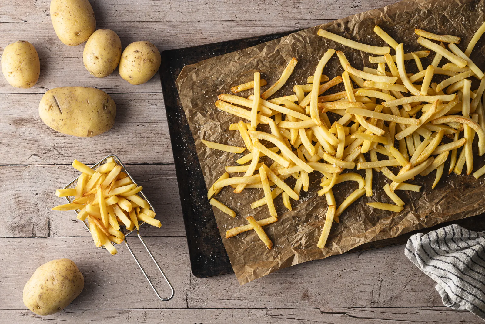 Frites pour cuisson au four traditionnel
