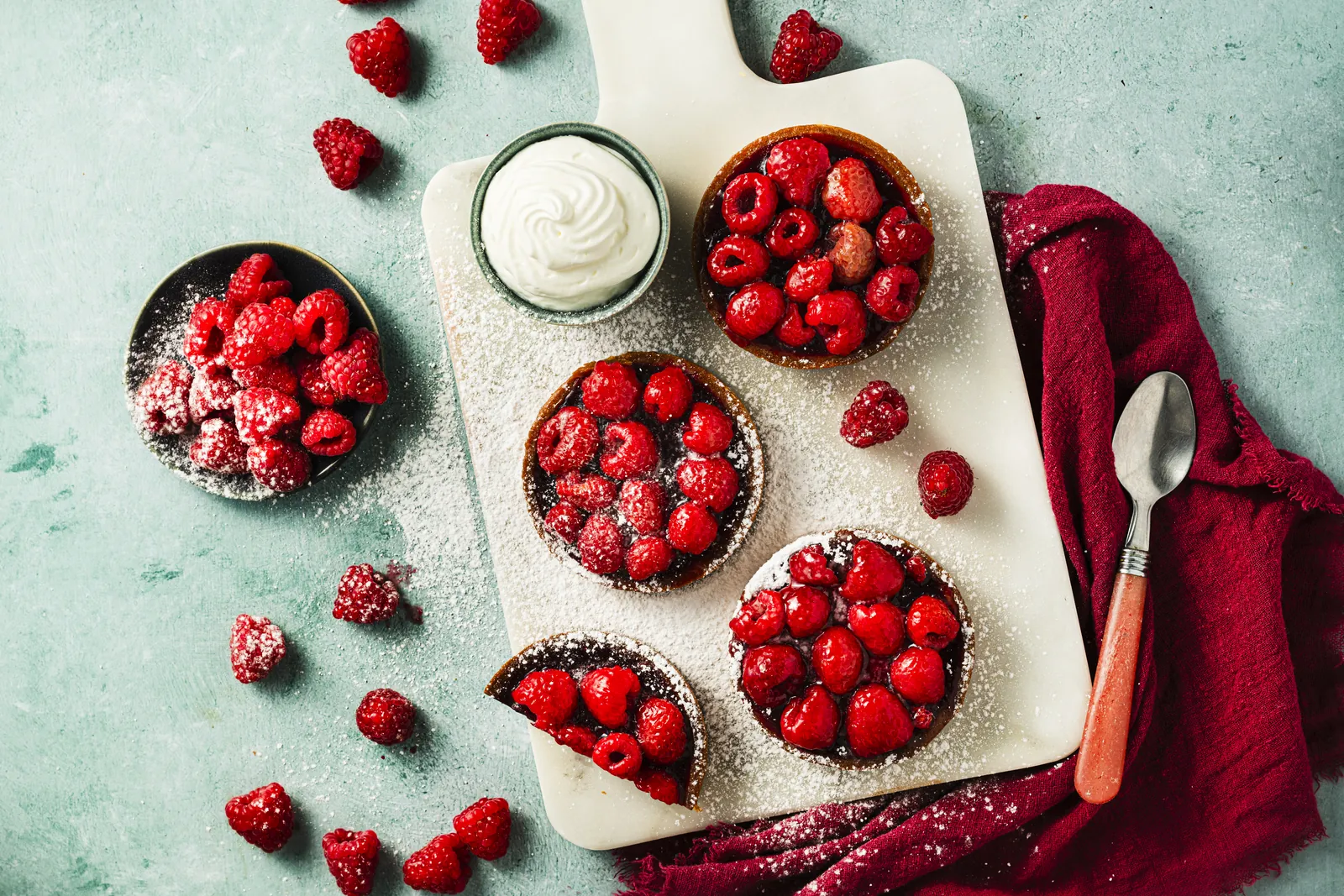 Tartelettes framboises