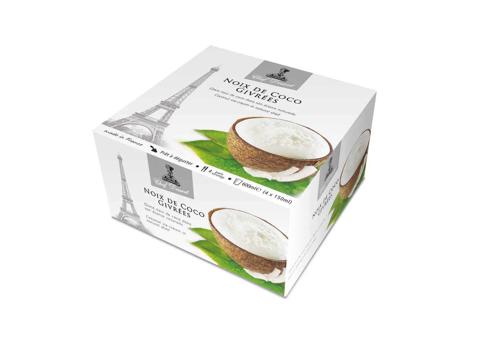 Noix de coco givrées
