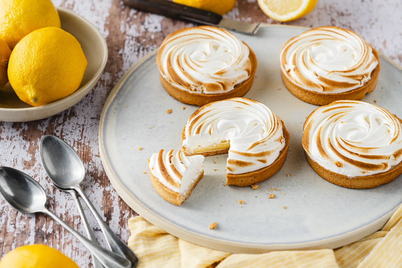 Tartelettes citron meringuées