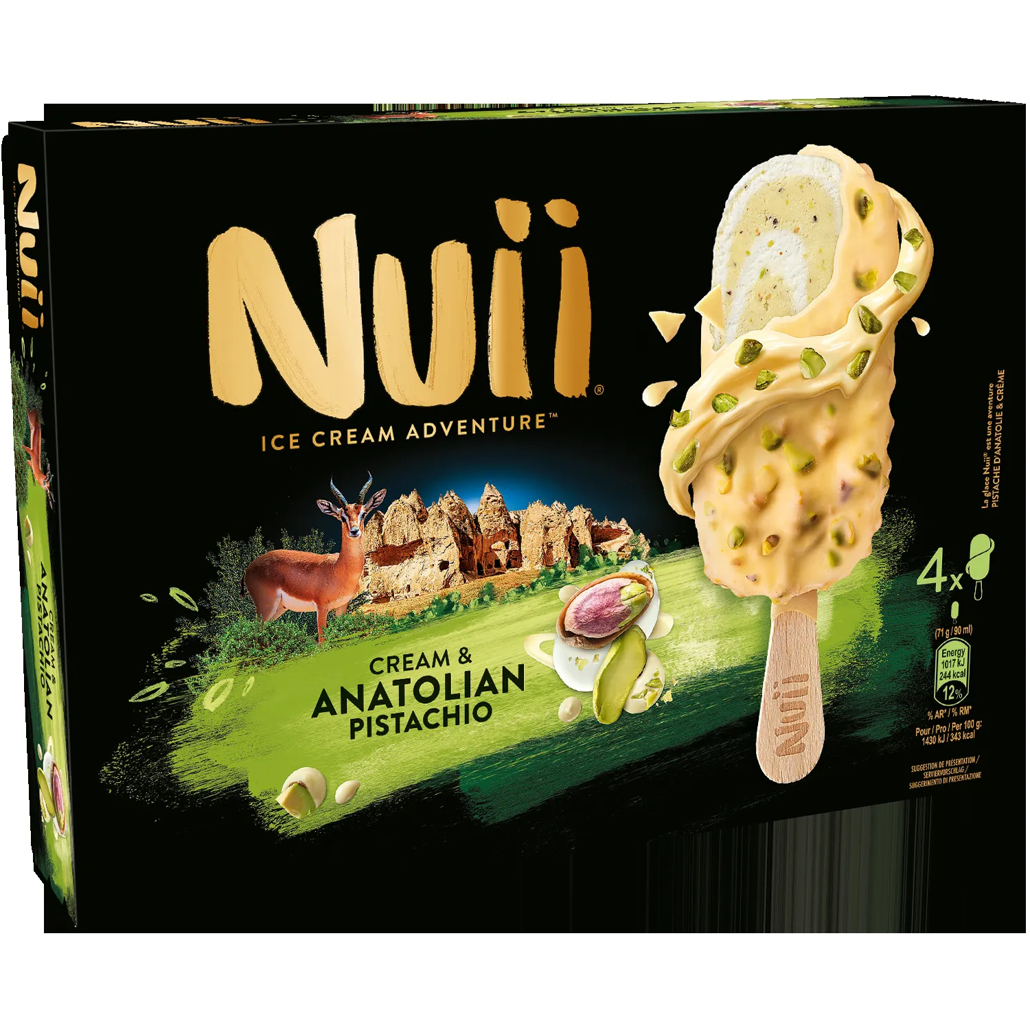 Nuii à la pistache d’Anatoli
