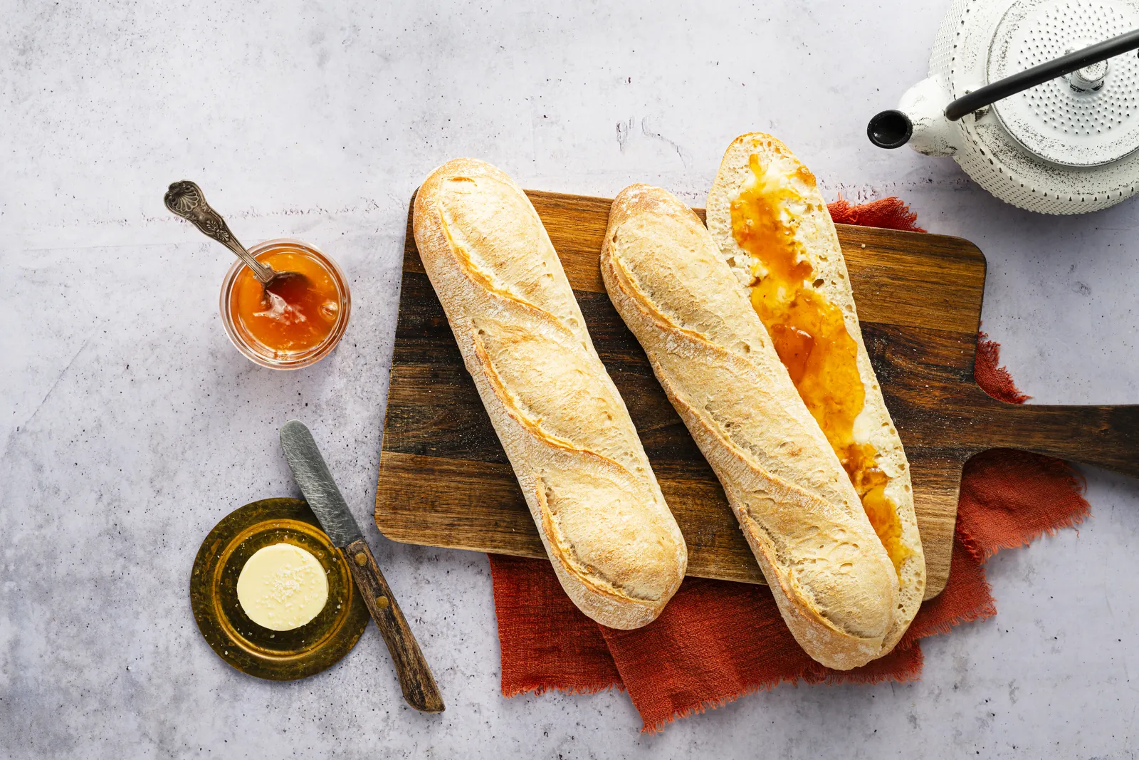 1/2 baguettes précuites