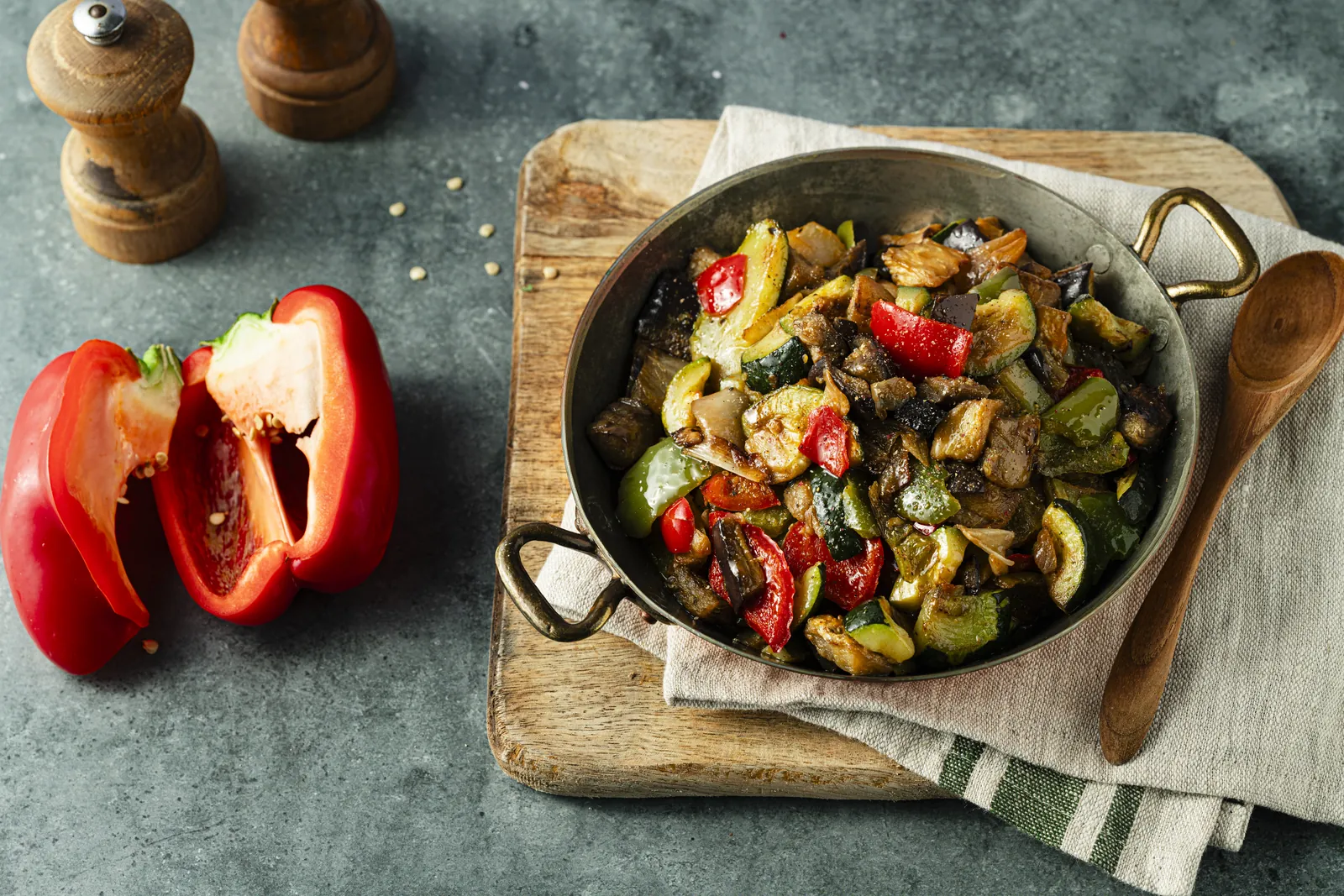 Poêlée de légumes grillés