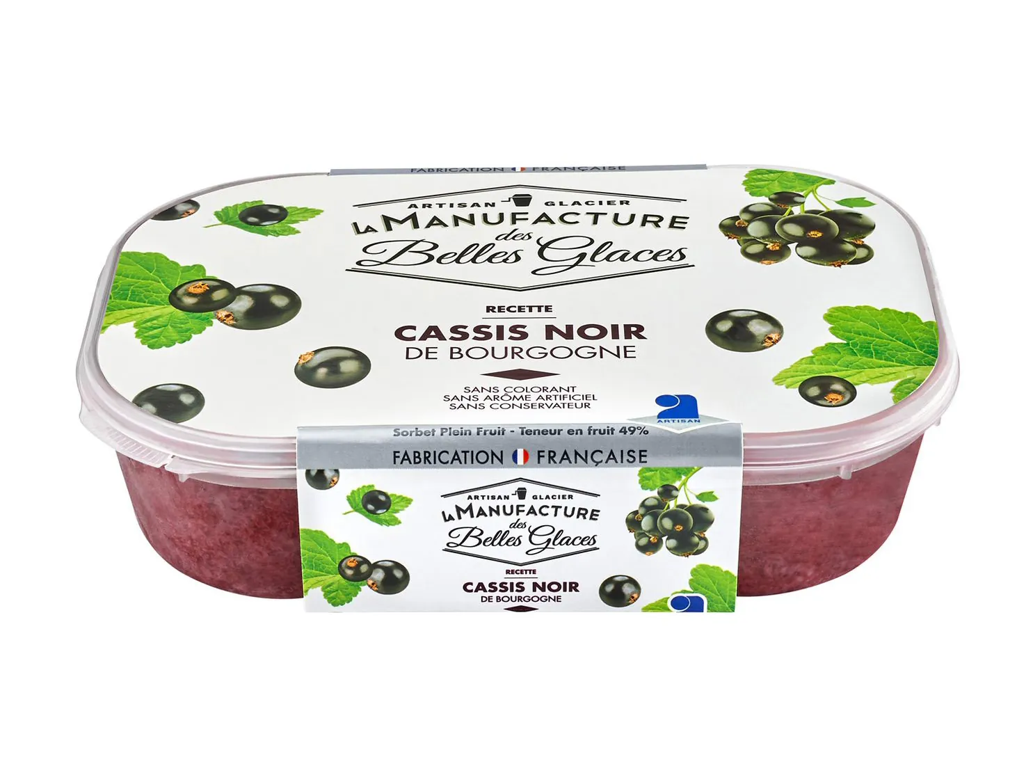 Sorbet cassis noir de Bourgogne