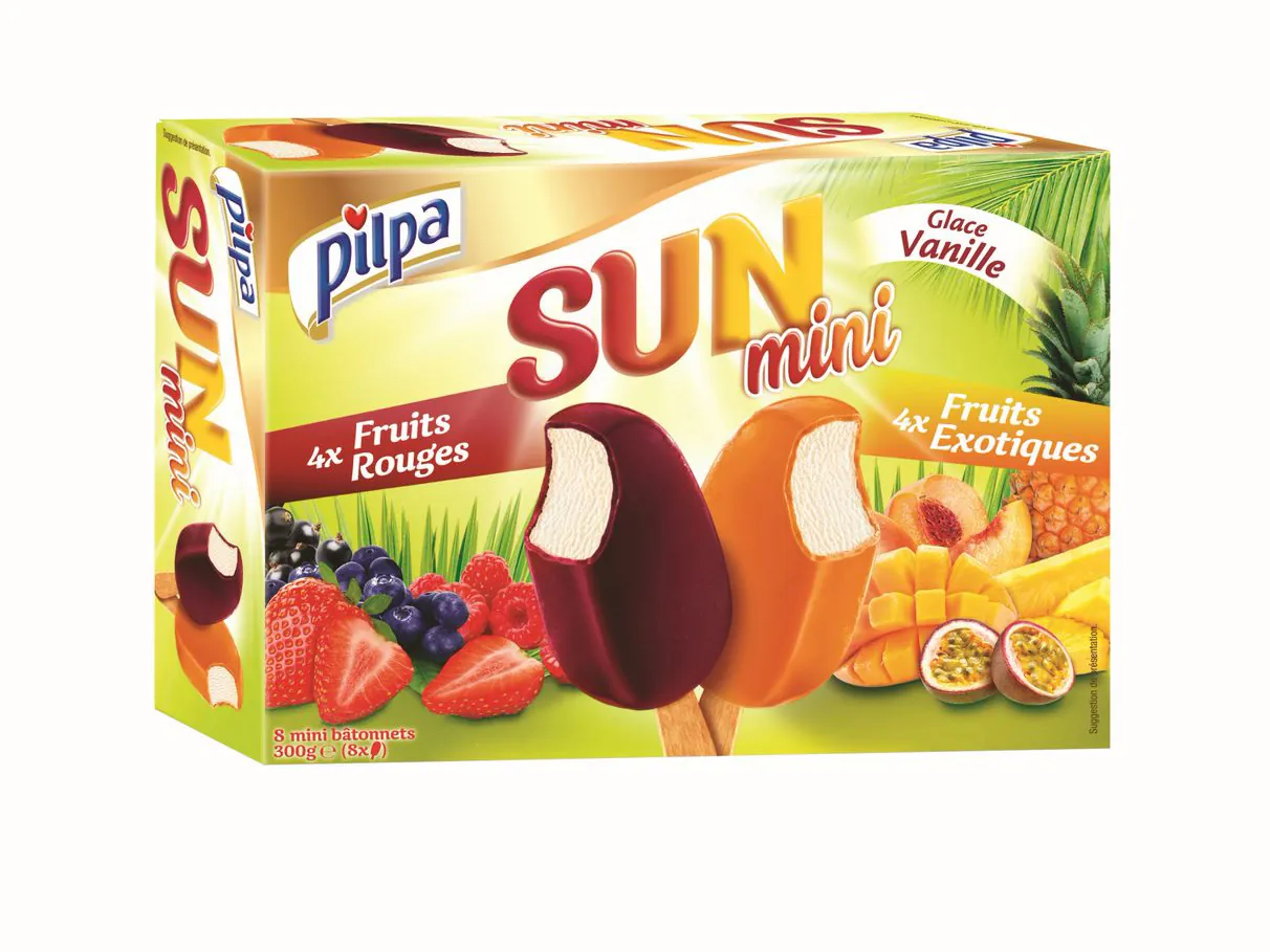 Mini-bâtonnets aux fruits/vanille