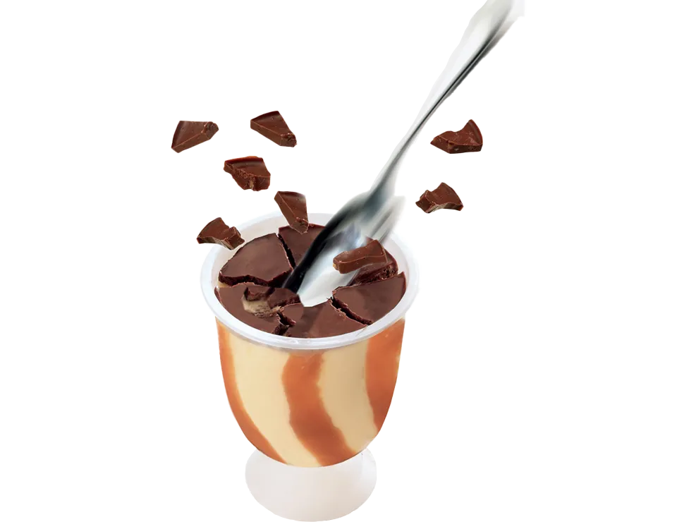 Perfetto liégeois caramel