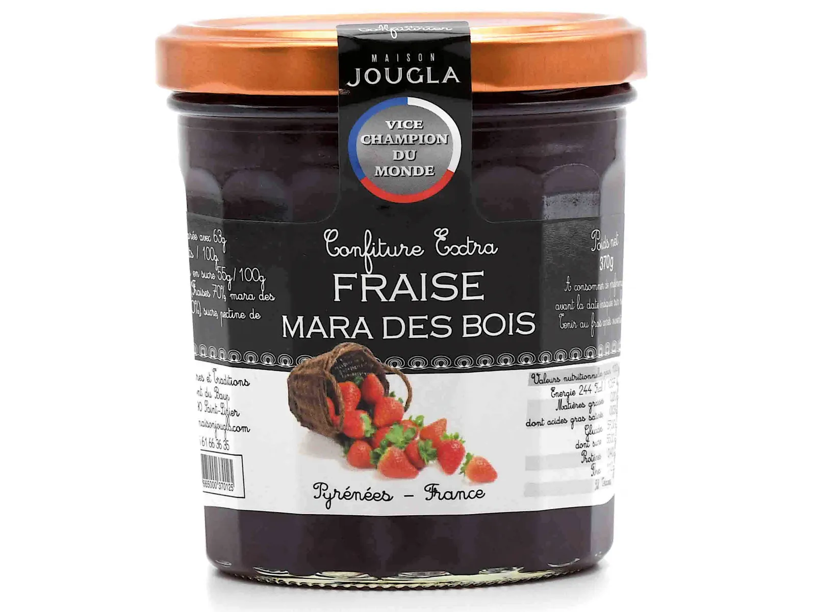 Confiture de fraises Mara des bois