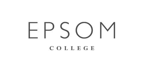 Text logo reading 'EPSOM COLLEGE Founded 1855' in uppercase letters.