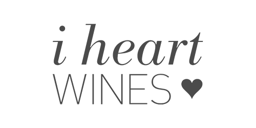 I Heart Wines logo with stylized text and a heart shape.