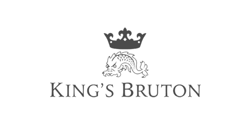 Kingsbruton logo with the text 'Kingsbruton' in stylized font and a small crown design integrated above the 'K'.