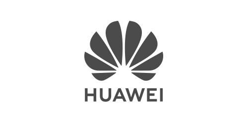 Huawei logo with stylized petal design above the company name.