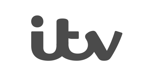 ITV network logo in lowercase letters.