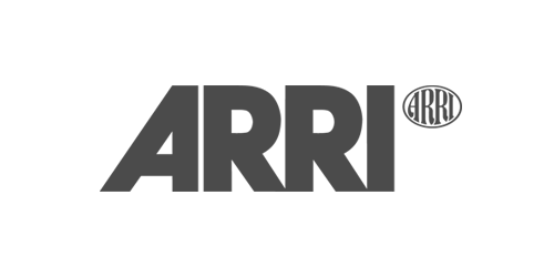 ARRI company logo with the brand name in bold letters followed by a small oval containing ARRI.