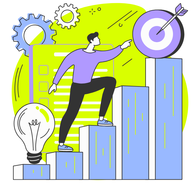 image of brainstorming session with sticky notes (for a b2b saas)