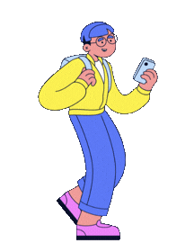 A walking man in need of marketing help