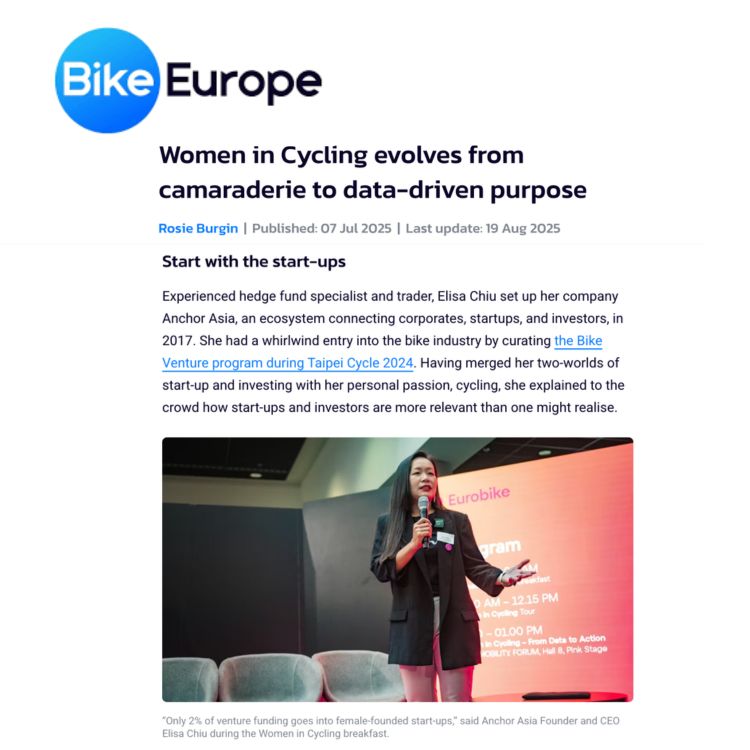 Bike Europe Mobility Cycling Innovation Startup Investor