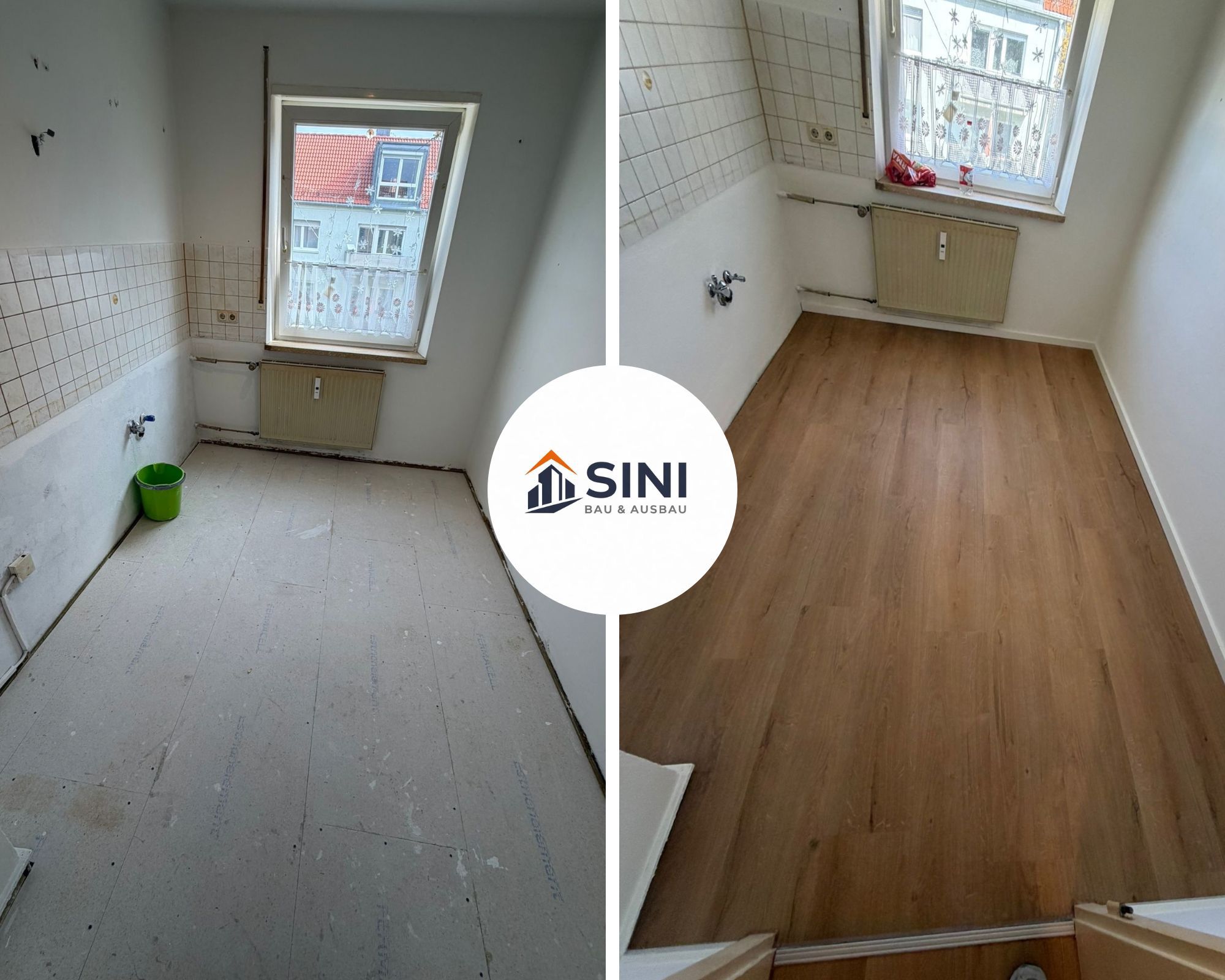Renovierter Wohnraum in Augsburg mit erneuerten Wänden und sauberer Raumaufwertung