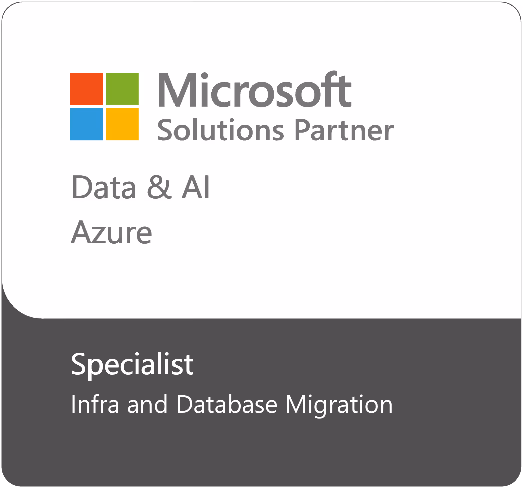 Logo der Zertifizierung Solutions Partner for Data & AI