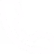 White telephone handset icon on transparent background.