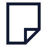 Icon of a sheet of paper with the bottom right corner folded up.
