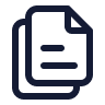 Icon of two overlapping documents or sheets of paper.