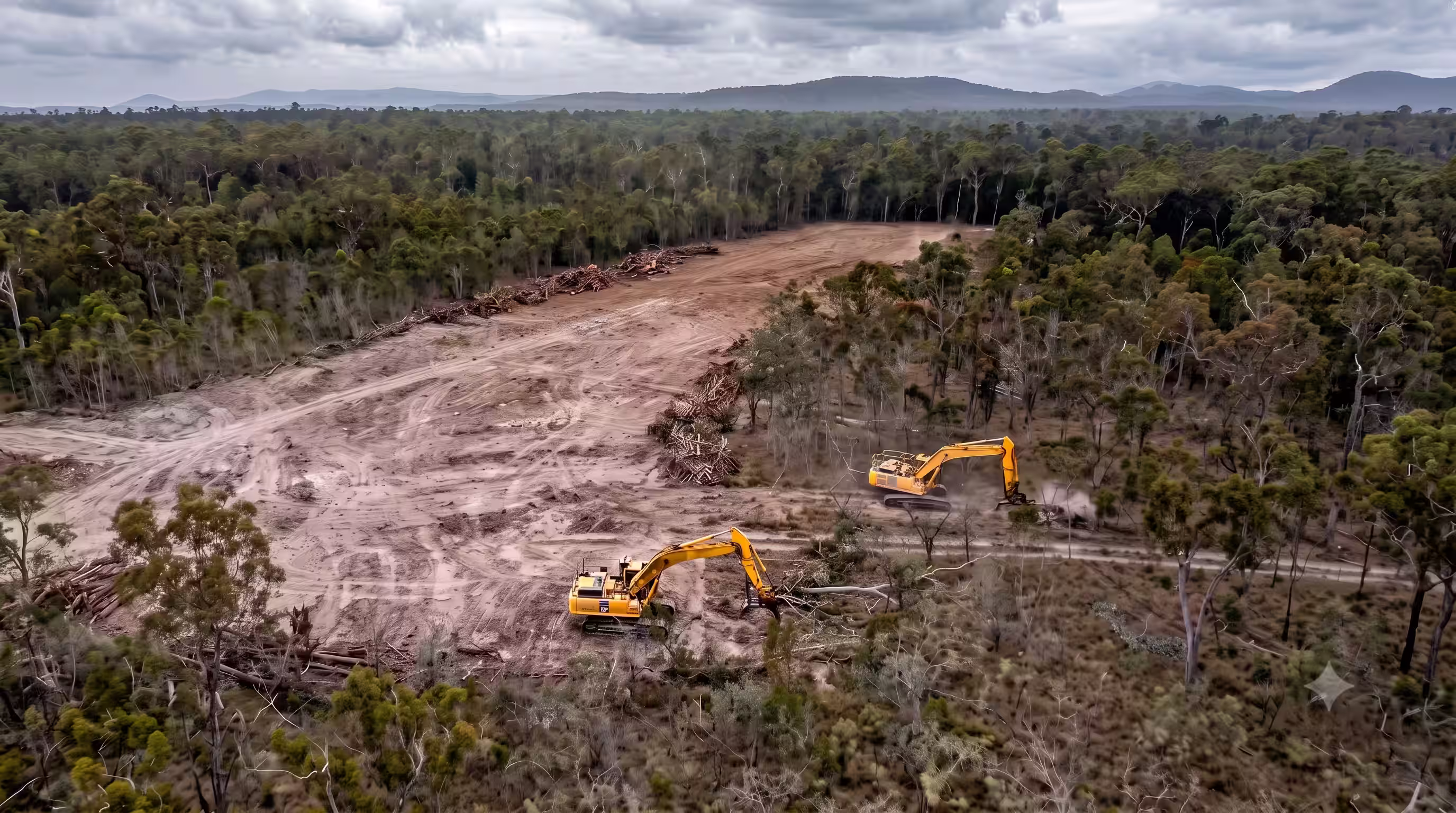 Dense native forest in the Barrington region behind Gloucester NSW