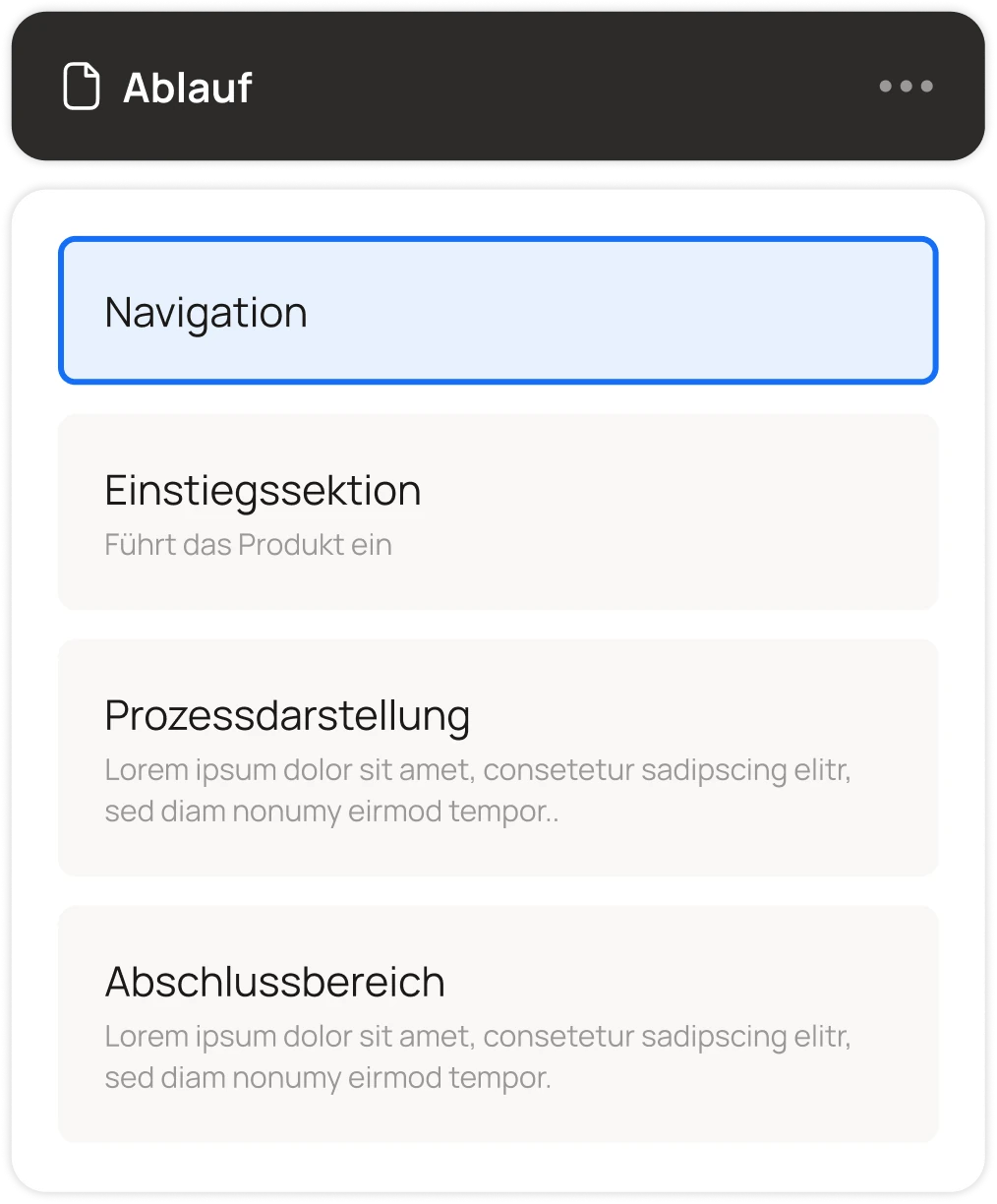 Eine Illustration die eine Sitemap darstellt