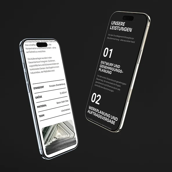 Verschiedene Darstellungen der Mobile Variante von vom Neumann Architektenbüro