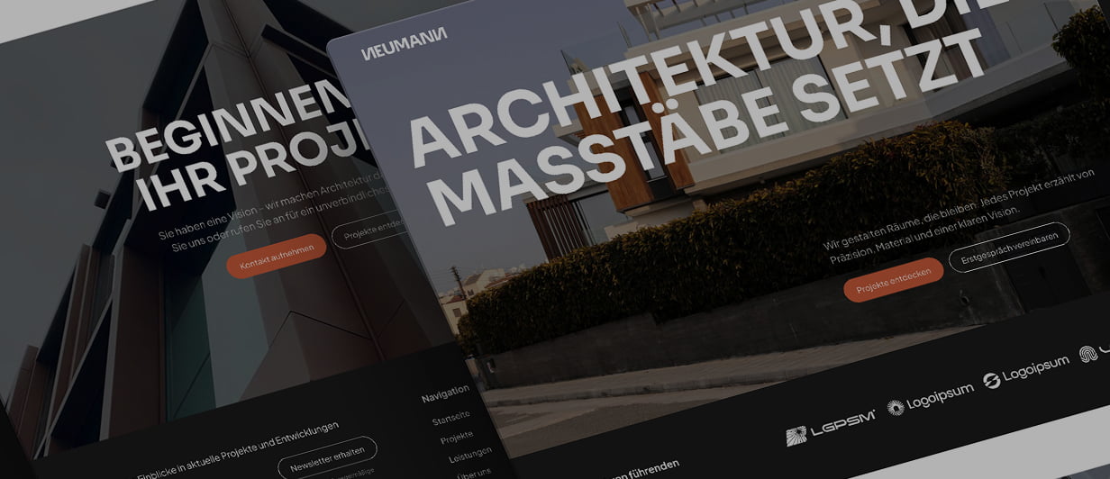 Eine Darstellung des Portfolio Projekts Neumann Architektenbüro