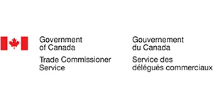Government of Canada Trade Commissioner Service logo with Canadian flag and bilingual text in English and French.