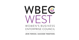 WBEC West Women's Business Enterprise Council logo with tagline 'Join forces. Succeed together.'