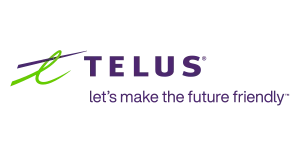 TELUS logo with the tagline 'Canada's next wave' beneath it.