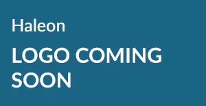 Text on blue background reading 'Haleon LOGO COMING SOON'.